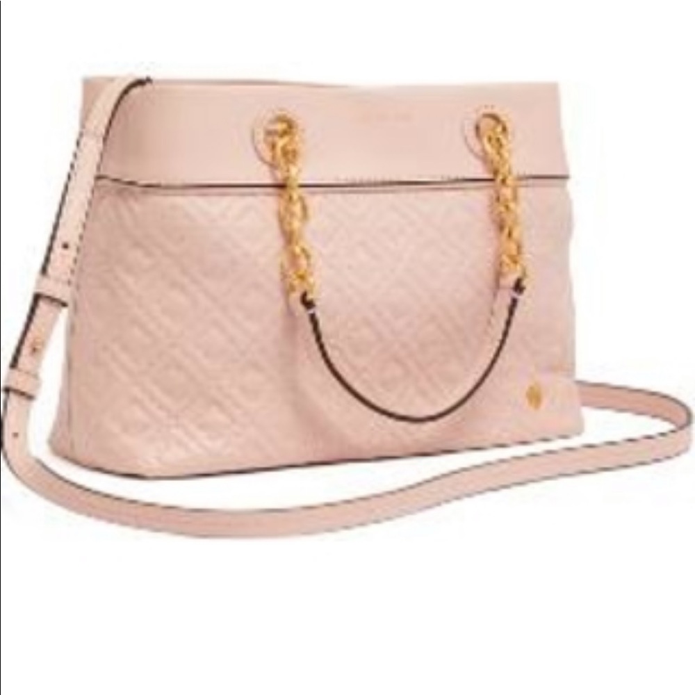 Tory Burch small shell pink tote NWOT